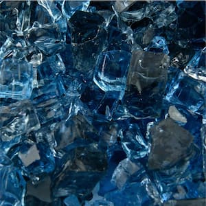 10 lbs. of Kenai Blue 1/2 in. Blended Fire Glass