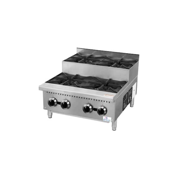 NSF 24 in. 4-Burner Step Hotplate Commercial Only