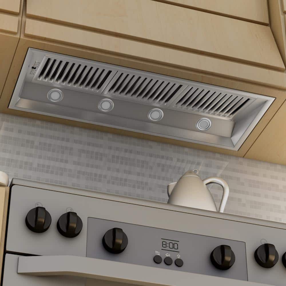 46" Brushed Stainless Steel Ducted Range Hood Insert