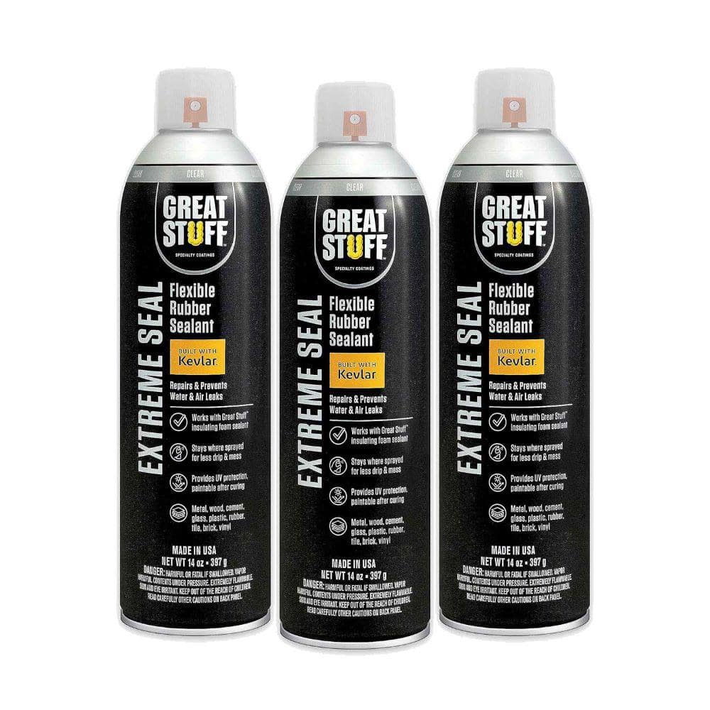 GREAT STUFF Extreme Sealant Clear 14oz 3PK GSEC14301 The
