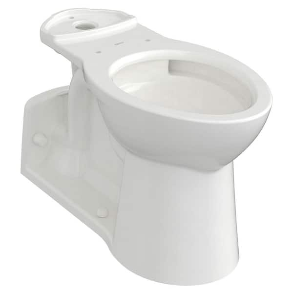 American Standard Yorkville Chair Height Elongated Pressure-Assisted Toilet Bowl Only in White