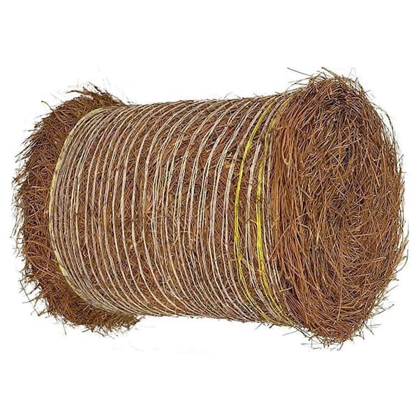 Natural Longleaf Pine Straw Roll for Landscaping Covers Up to 125 sq. ft.