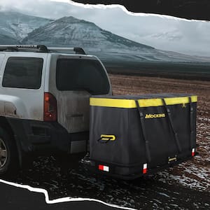 30 cu. ft. Waterproof Cargo Carrier Bag 60 in. x 36 in. x 24 in. Cargo Hitch Bag with Lock Straps and Carry Bag, Yellow