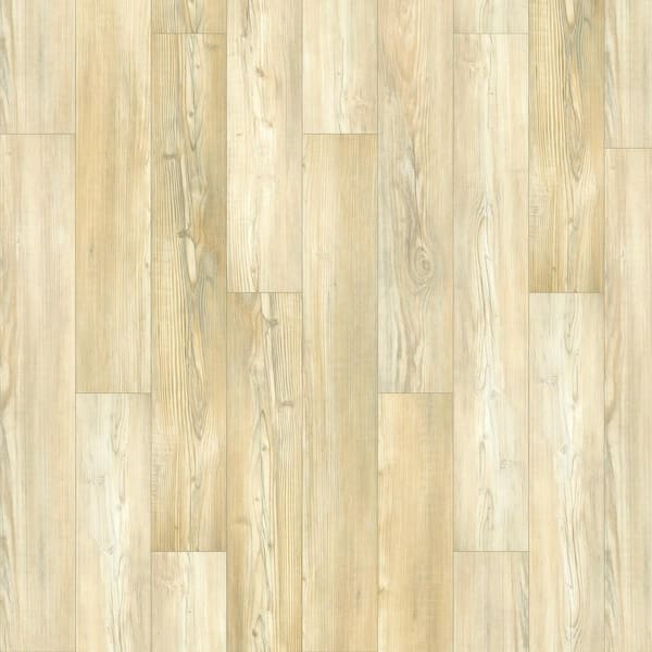 Mohawk Take Home Sample - Elite Neutral Pine 20 Mil T x 7 in. W x 8 in. L Click Lock Waterproof Lux Vinyl Plank Flooring