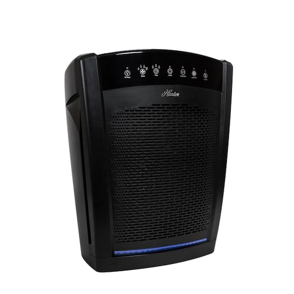 Large UVC Multi-Room Console Air Purifier in Black