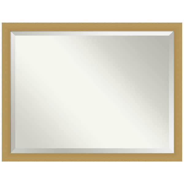 Amanti Art Grace Brushed Gold 43.5 in. H x 33.5 in. W Framed Wall Mirror