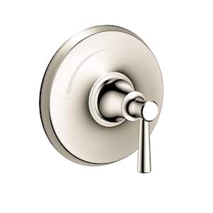 Joleena 1-Handle Wall Mount Shower Trim Kit in Polished Nickel Valve Not Included