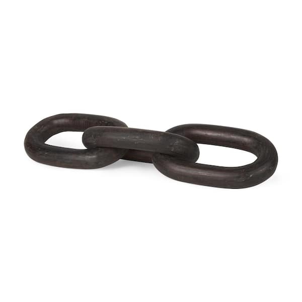 Mercana Tayla Large Black-Brown Wood Chain Link