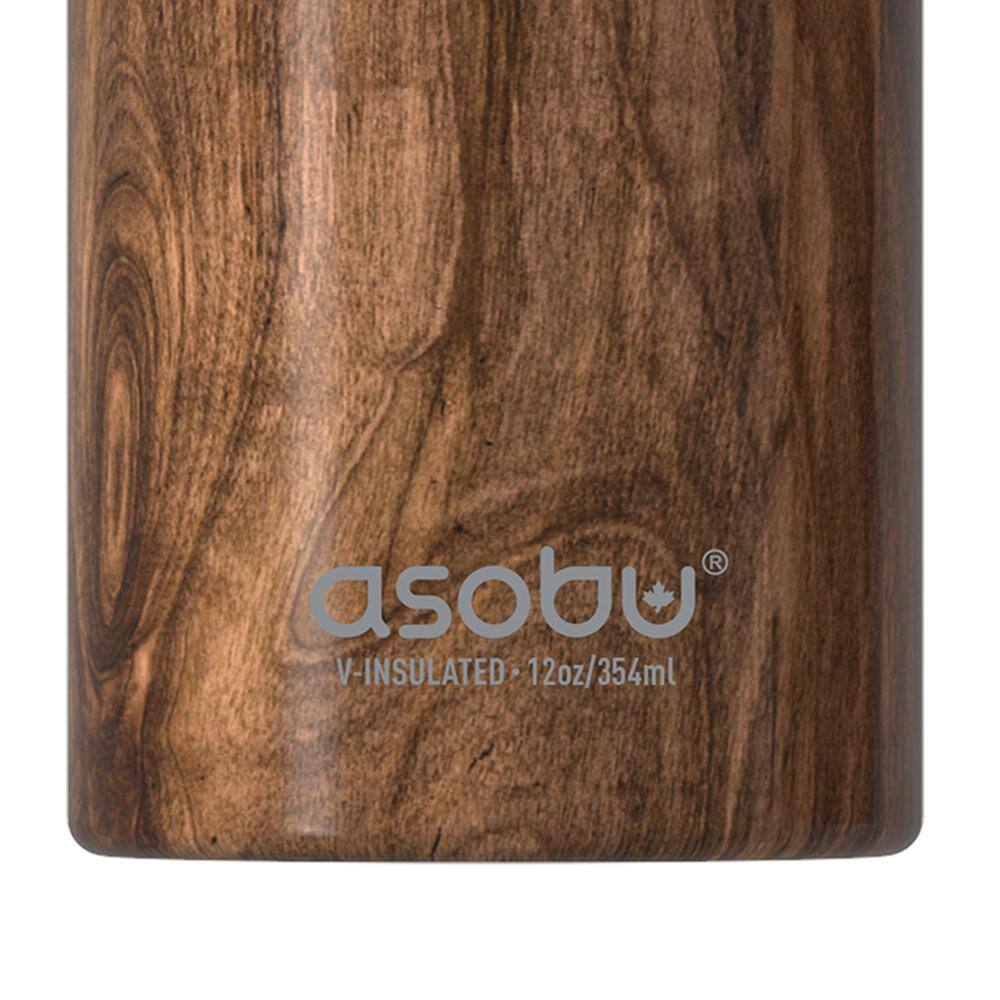 Wood Grain Slim Can Insulated Cooler Sleeve, 12-Oz Capacity