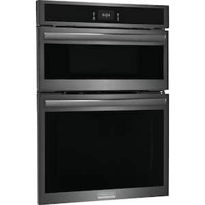 Gallery 30 in Electric Built-In Wall Oven & Microwave Combination w/ Total Convection, SmudgeProof Black Stainless Steel