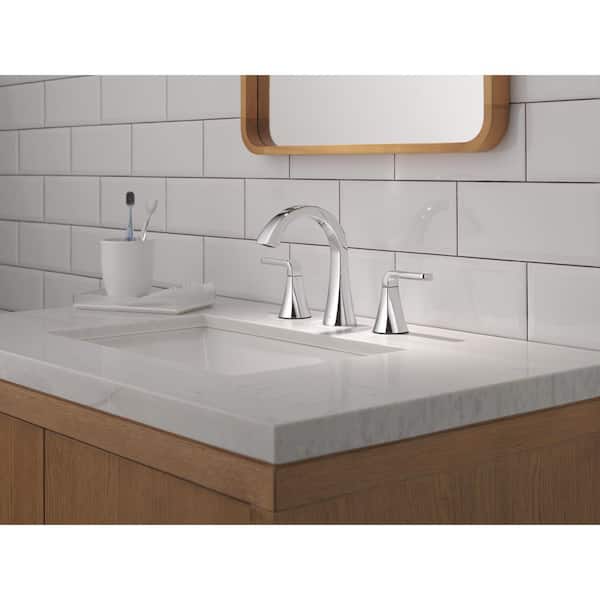 Lineax 8 in. Widespread Double Handle Bathroom Sink Faucet in Chrome