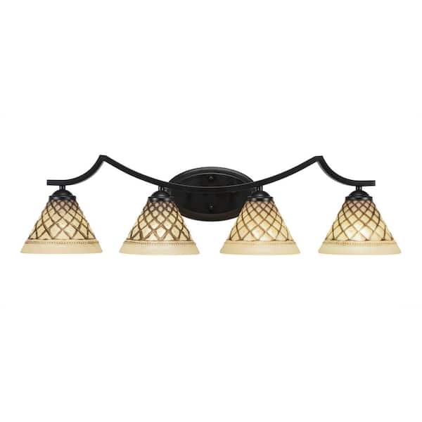 Unbranded Cleveland 8.5 in. 1-Light Matte Black Vanity Light