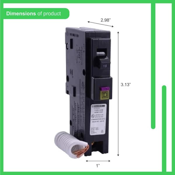 M♡F 15 Amp 1-Pole GFCI Plug-On Neutral Circuit Breaker - Amazon.com
