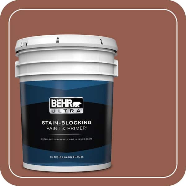 BEHR ULTRA 5 gal. #200F-6 Sequoia Grove Satin Enamel Exterior Paint & Primer