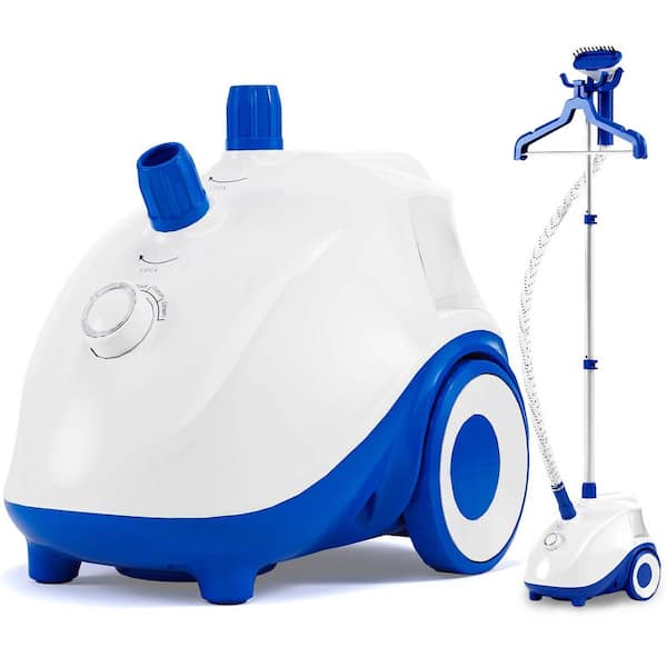 4 Steam Modes Standing Clothes Steamer in Blue with 1.7L Large Capacity Water Tank
