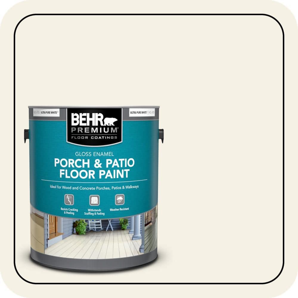 1 gal. #BWC-01 Simply White Gloss Enamel Interior/Exterior Porch and Patio Floor Paint price history on PriceWatchPro