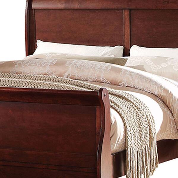  Acme Furniture Louis Philippe III Traditional Wood Sleigh Full  Bed in Cherry : Home & Kitchen