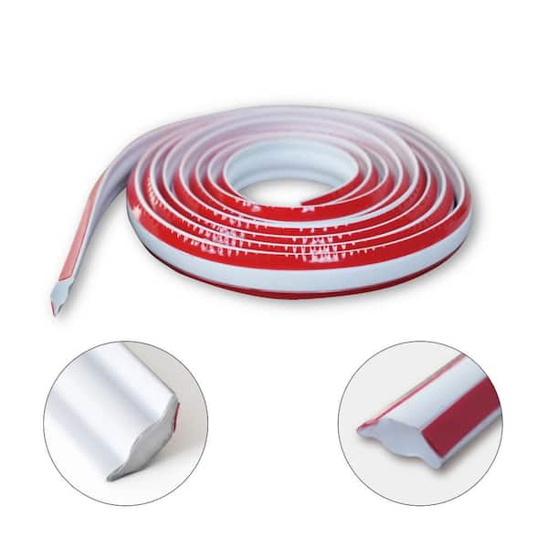 3/4 in. x 10 ft. White PVC Inside Corner Self-adhesive Flexible Caulk and Trim Molding