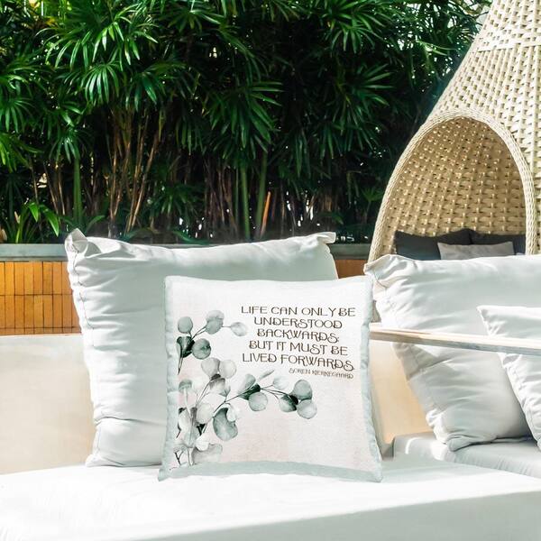 Stupell Industries Kierkegaard Life Quote Outdoor Printed