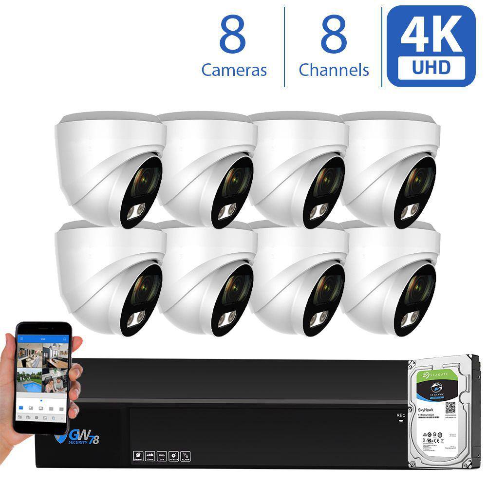 gw 4k security camera system