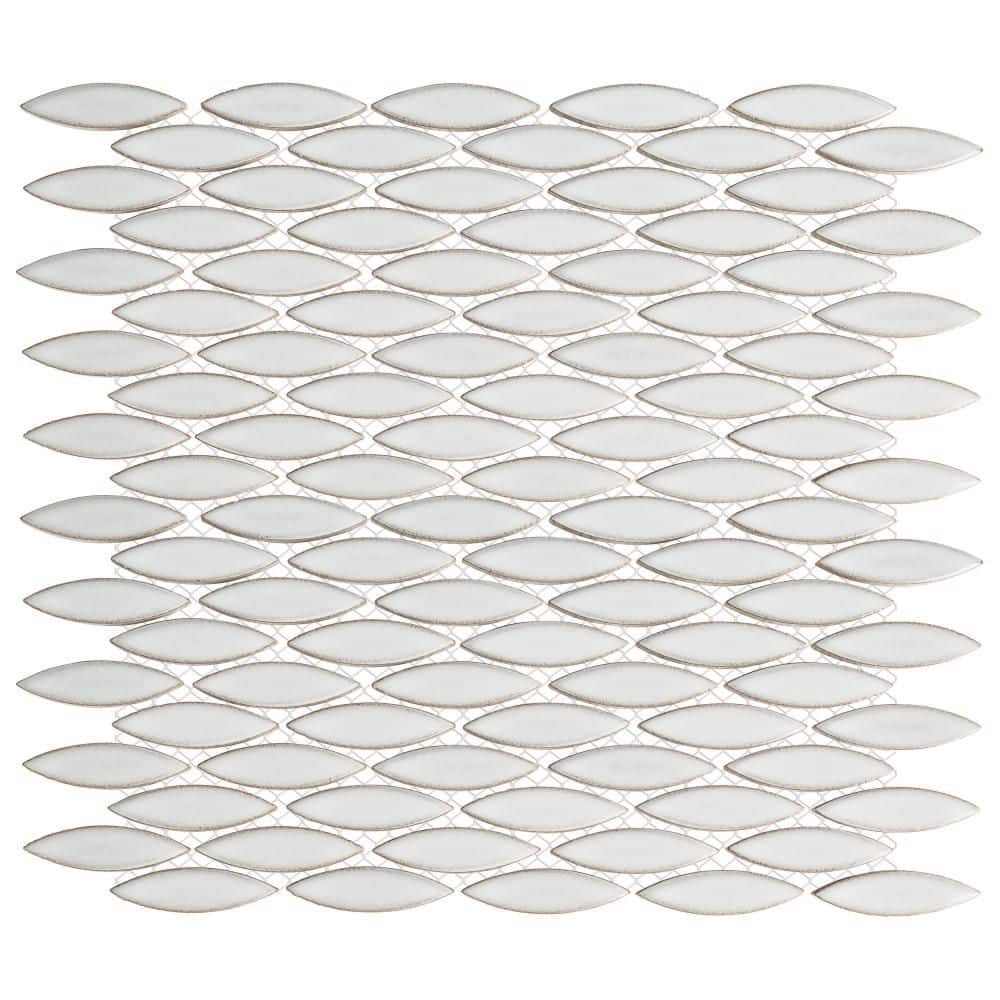 Pescado Glossy Cloud White 6 in. x 6 in. Porcelain Mosaic Take Home Tile Sample price history on PriceWatchPro