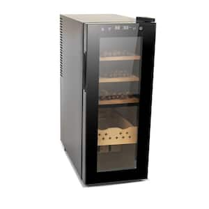 Cigar Humidors with 3in11 Cooling, Heating & Humidity Control - Constant Temperature Controller in Black