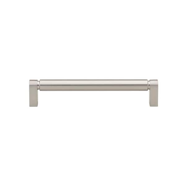 6-1/4 in. Center to Center Satin Nickel Smooth Bar Pull - 4787-160-SN