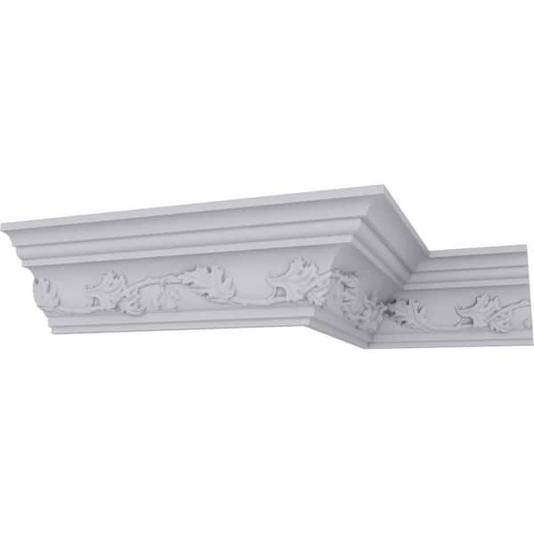 3-1/8 in. x 3-1/8 in. x 94-1/2 in. Polyurethane Southhampton Crown Moulding