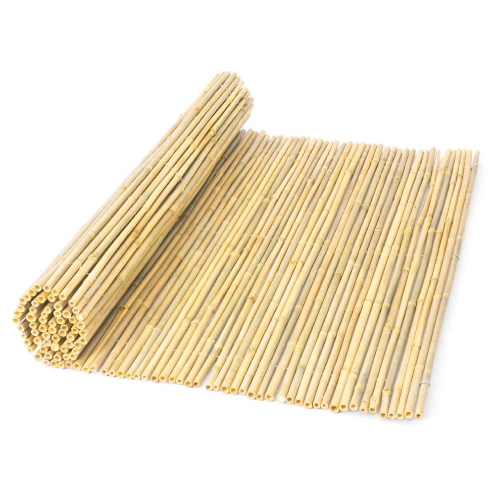 Natural Rolled Bamboo Fence Bamboo Panel 4 ft H x 6 ft L x 0.75 in D. Border Fencing Wire Fencing price history on PriceWatchPro