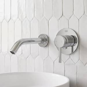 Olus Single Handle Wall Mount Bathroom Faucet in Chrome