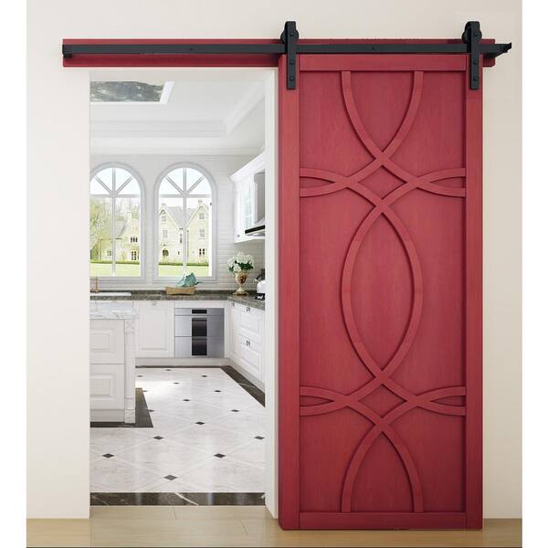 Alfresco 17 Carmine Red Gloss Paper Towel Holder with Door Open