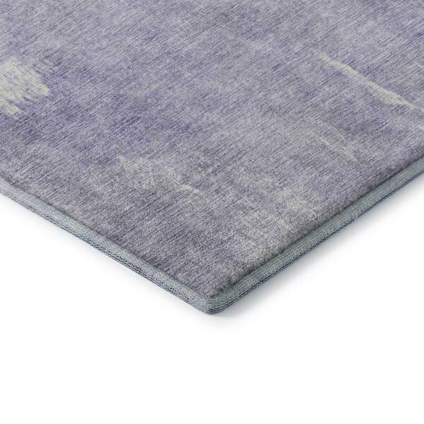 Mayfield Premium Machine Washable Abstract AMF1852 Lavender 5 ft. x 7 ft. 6 in. Area Rug