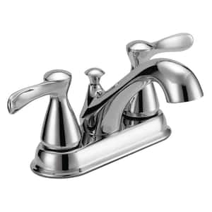 4 in. Centerset 2-Handle Bathroom Faucet with 50/50 Pop-up in Chrome