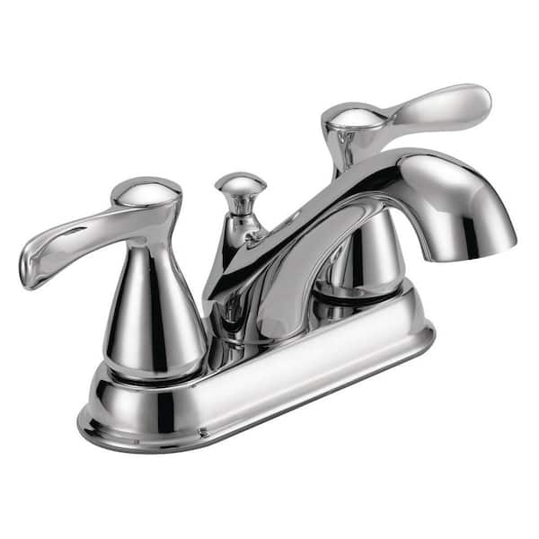 EZ-FLO 4 in. Centerset 2-Handle Bathroom Faucet with 50/50 Pop-up in Chrome