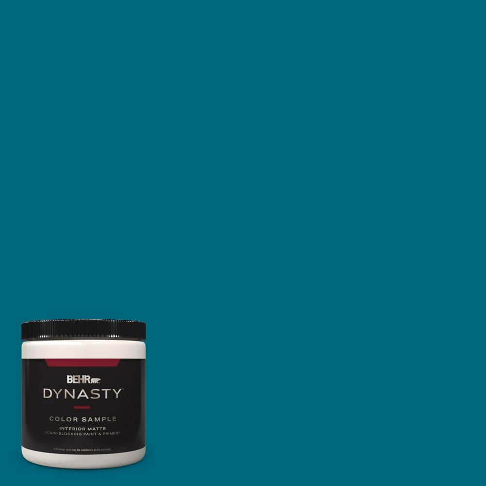 BEHR DYNASTY 8 Oz. #P480-7 Striking Matte Stain-Blocking Interior ...