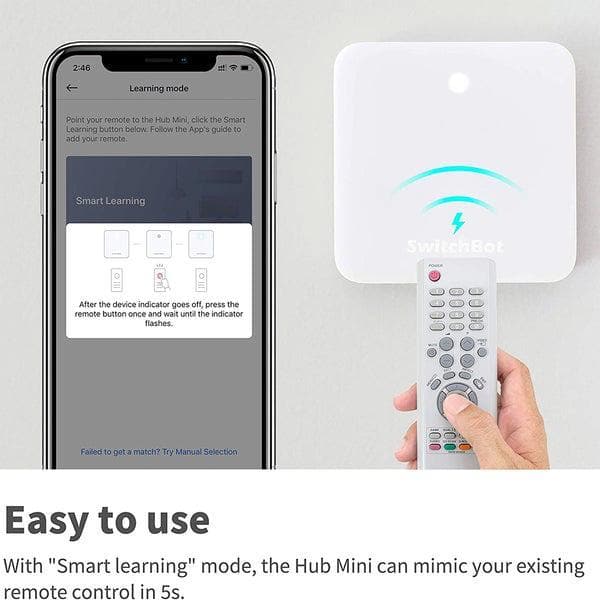 SWITCHBOT Hub Mini Compact All-in-one Infrared Remote Control for Smart  Home (2-Pack) 210-130568 - The Home Depot