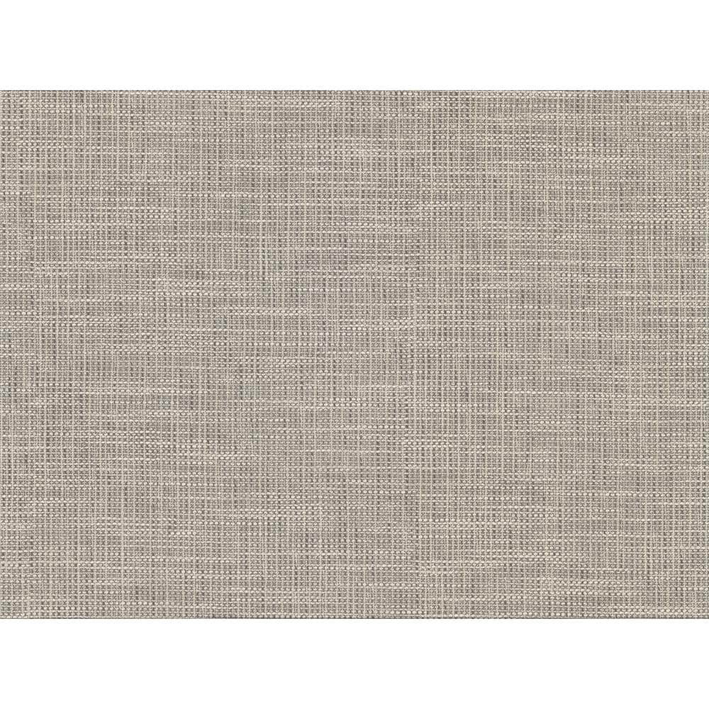 A-Street Prints In the Loop Cream Faux Grasscloth Cream Wallpaper ...