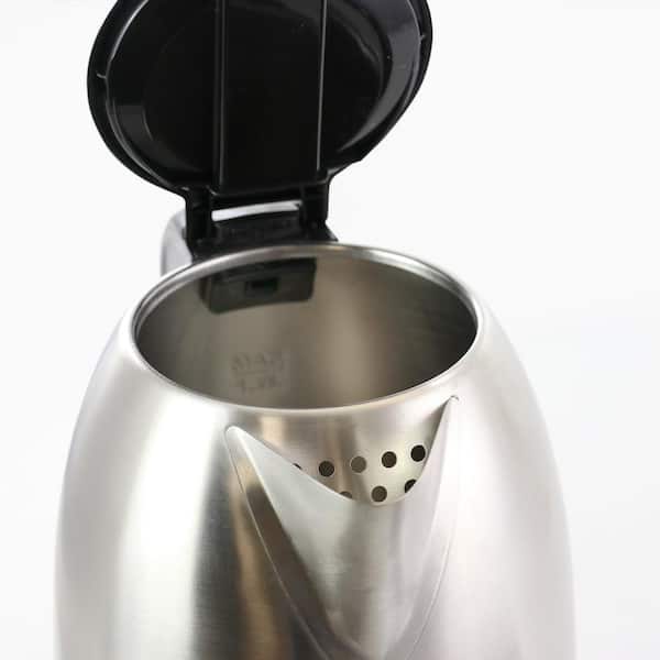 1pc Silver Gray Stainless Steel Electric Home Kettle Silver Gray