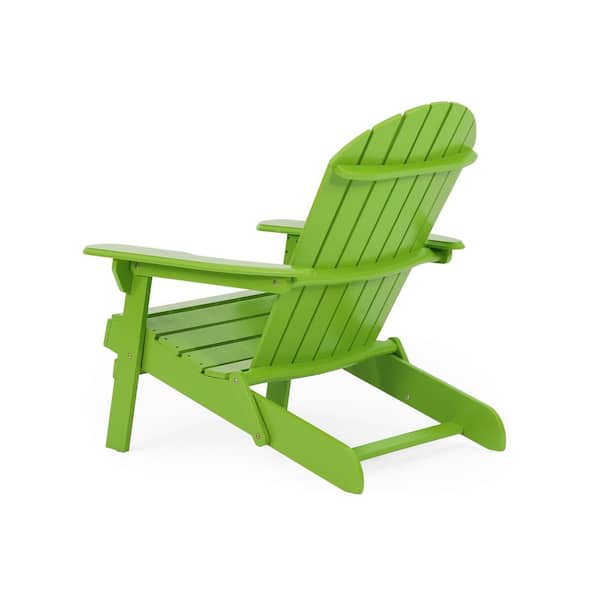 Unbranded Outdoor Green Acacia Wood Adirondack Chair (Set of 1)