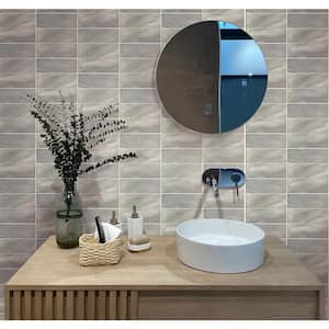 Gray 4 in. x 12 in. Honed Marble Subway Wall and Floor Tile (5 sq. ft./Case)