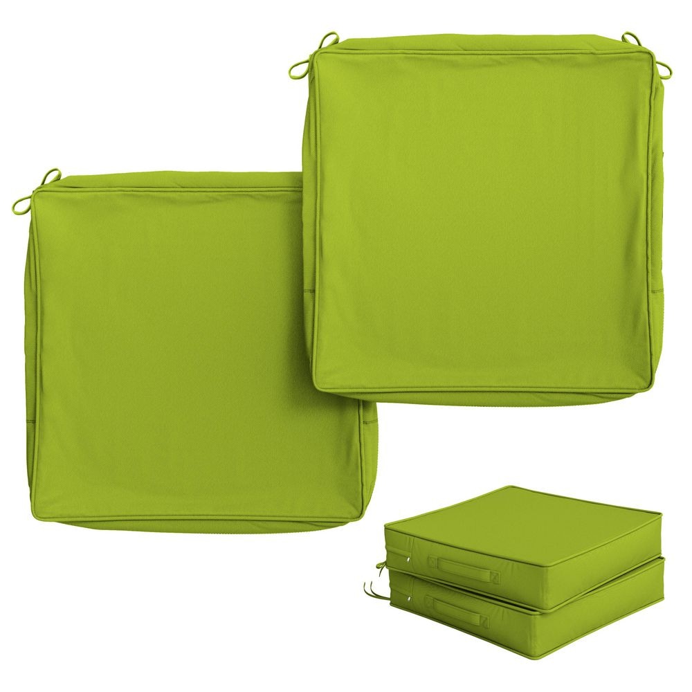 22 in. x 22 in. (2-Pack) Slipcover Repacement Outdoor Fade&Splash Resistant Couch Seat Cushion Cover Grass price history on PriceWatchPro