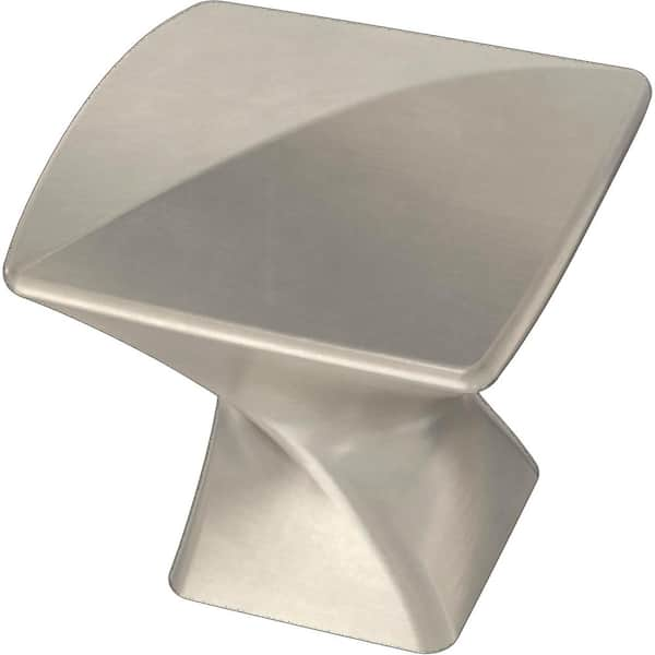 Liberty Modern Twist 1-3/16 in. (30 mm) Satin Nickel Cabinet Knob