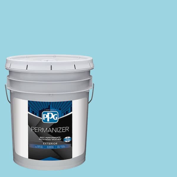 PERMANIZER 5 gal. PPG1236-4 Ocean Cruise Semi-Gloss Exterior Paint