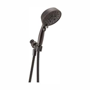 7-Spray 5 in. Single Wall Mount Handheld Shower Head in SpotShield Venetian Bronze