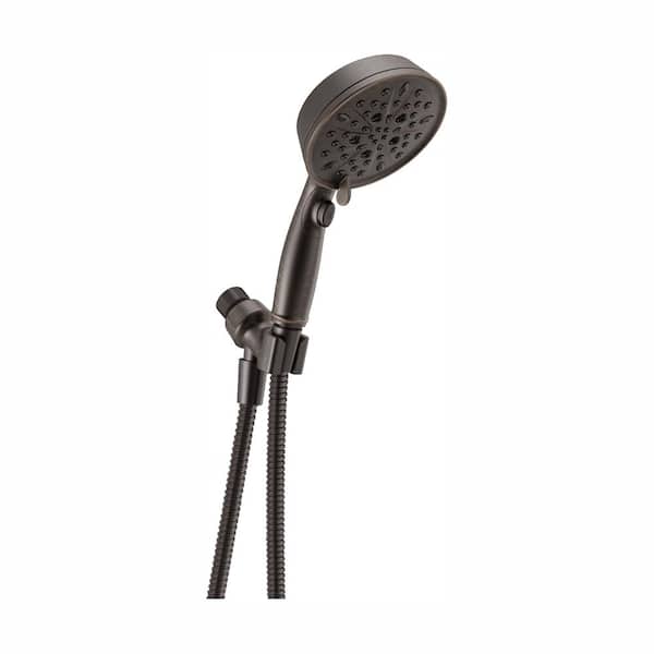 Delta 7-Spray Wall Mount Handheld Shower Head 1.8 GPM in SpotShield Venetian Bronze