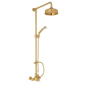 Arcana 2-Handle Claw Foot Tub Faucet in Italian Brass