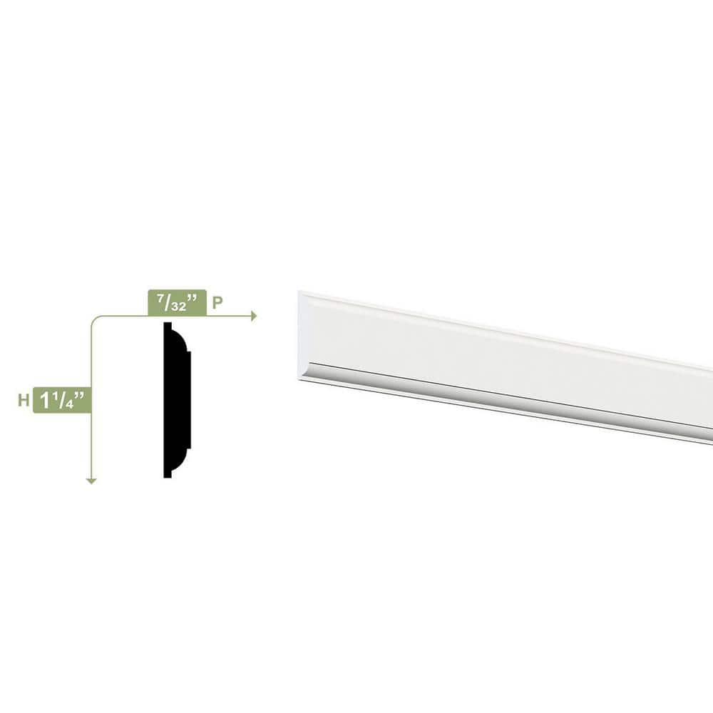 White PVC Moisture Resistant Door & Window Casing Moulding