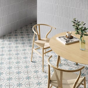 Aster Stella Blue 8.77 in. x 8.77 in. Matte Porcelain Floor and Wall Tile (6.99 sq. ft./Case)