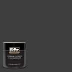 BEHR PREMIUM PLUS 1 qt. Pure Black Hi-Gloss Enamel Interior/Exterior ...