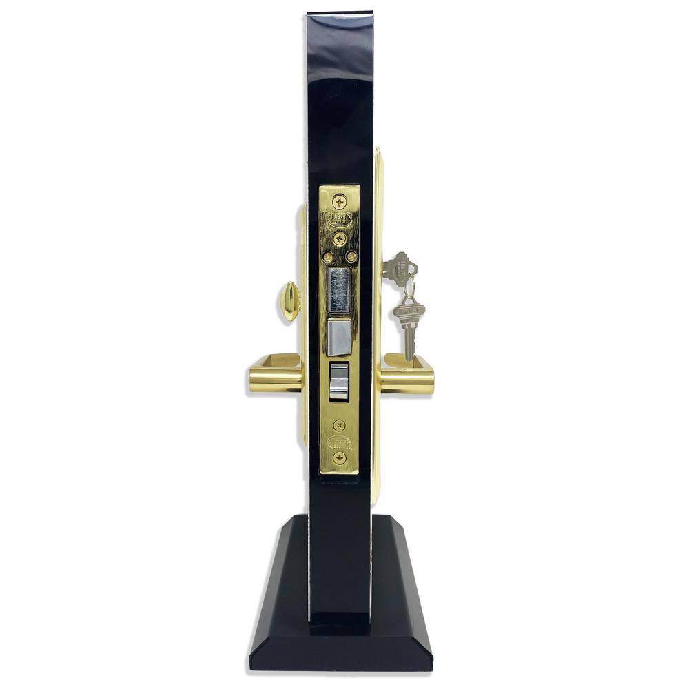 Brass Right-Handed Mortise Entry Door Knob Set
